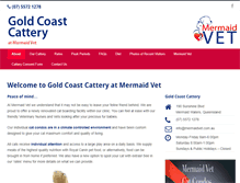 Tablet Screenshot of goldcoastcattery.com.au